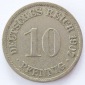 Deutsches Reich 10 Pfennig 1907 A K-N ss