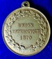 Frankreich 1870 Medaille der Union Patriotique zur Proklamatio...