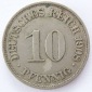 Deutsches Reich 10 Pfennig 1908 A K-N ss-vz