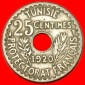 * FRANKREICH★TUNESIEN★25 CENTIME 1920! Muhammad al-Nasir B...