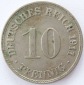 Deutsches Reich 10 Pfennig 1911 D K-N ss+