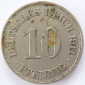 Deutsches Reich 10 Pfennig 1911 E K-N ss+