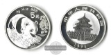 China  5 Yuan Panda 1994  FM-Frankfurt  Feinsilber: 15,55g