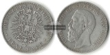 Baden, Kaiserreich  5 Mark  1875 G Friedrich I. FM-Frankfurt F...