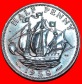 * SCHIFF (1954-1970): GROSSBRITANNIEN ★ HALBER PENNY 1958 UN...