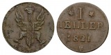 Frankfurt, Stadt: 1 Heller, 1821