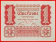 * GOTISCHE SCHRIFTART: ÖSTERREICH ★ 1 KRONE 1922 uKFR KNACK...