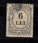 Romania Rumänien 6 LEI gestempelt / Stempel / siehe scan