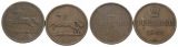 Altdeutschland; 2 Kleinmünzen 1852/1851