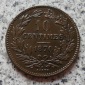 Luxemburg 10 Centimes 1870, besser