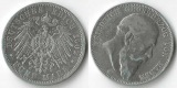 Baden, Kaiserreich  5 Mark  1902 G  Friedrich I. 1856-1907   F...