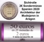 Sichtrolle...2 Euro Gedenkmünze 2020...Architektur Mudejaren ...