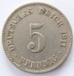 Deutsches Reich 5 Pfennig 1911 J K-N ss