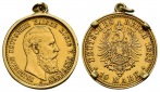 Münze 3,58 g + Fassung 0,61 g Feingold. Friedrich III. (09.03...