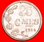 * BELGIEN (1954-1972):: LUXEMBURG ★ 25 CENTIME 1954 LÖWE!...