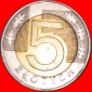 * 5 EICHENBLÄTTER (1994-2022): POLEN ★ 5 ZLOTY 2010! BI-MET...