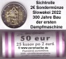 Rolle...2 Euro Gedenkmünze 2022...Dampfmaschine