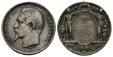 Frankreich, Napoleon III.; Medaille 1849; versilberte Bronze, ...