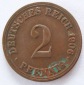 Deutsches Reich 2 Pfennig 1906 A Kupfer ss