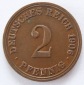 Deutsches Reich 2 Pfennig 1906 A Kupfer ss