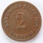 Deutsches Reich 2 Pfennig 1907 A Kupfer ss