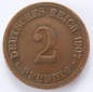 Deutsches Reich 2 Pfennig 1907 A Kupfer ss