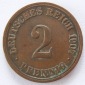 Deutsches Reich 2 Pfennig 1907 A Kupfer ss