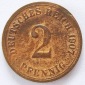 Deutsches Reich 2 Pfennig 1907 A Kupfer ss