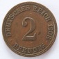 Deutsches Reich 2 Pfennig 1908 A Kupfer ss