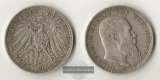 Dt. Kaiserreich,Württemberg 3 Mark  1908 F   Wilhelm II. 1891...