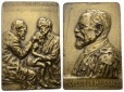 Professeur M.Lannois Plakette; Bronze, 128 g, H x B: 75 x 50 mm