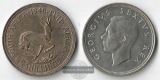Süd Afrika  5  Shillings  1948    Büste von König Georg VI....