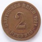 Deutsches Reich 2 Pfennig 1911 A Kupfer ss