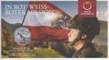 Offiz. 5 Euro Silbermünze Österreich *60 Jahre Bundesheer* 2...