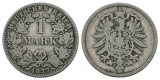 Deutsches Reich, 1 Mark 1877, 1 Stück, Prägestätte A