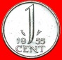 * PORTRÄT RECHTS (1950-1980): NIEDERLANDE ★ 1 CENT 1955! OH...