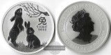 Australien  1 Dollar  2023 Year of the Rabbit  FM-Frankfurt  F...