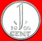 * PORTRÄT RECHTS (1950-1980): NIEDERLANDE ★ 1 CENT 1968! ...