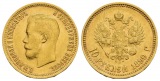 7,74 g Feingold. Zar Nikolaus II. (1894 - 1917)