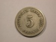 G13 KR  5 Pfennig 1894 F in ss   Originalbilder