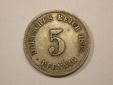 G13 KR  5 Pfennig 1899 G in ss  Originalbilder