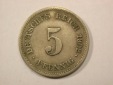 G13 KR  5 Pfennig 1902 E in ss  Originalbilder