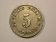 G13 KR  5 Pfennig 1903 D in ss    Originalbilder
