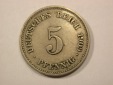 G13 KR  5 Pfennig 1909 E in ss+  Originalbilder
