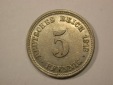 G13 KR  5 Pfennig 1913 D in vz/vz-st  Erhaltung  Originalbilder