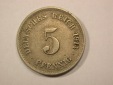 G13 KR  5 Pfennig 1914 F in ss+  Originalbilder