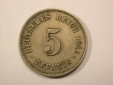 G13 KR  5 Pfennig 1915 E in ss+  Originalbilder