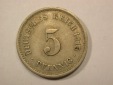 G13 KR  5 Pfennig 1915 F in ss+  Originalbilder