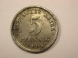 G13 KR  5 Pfennig -Eisen-  1915 F in f.vz  Originalbilder