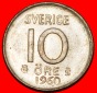 * SILBER: SCHWEDEN ★ 10 OERE 1960 uSTG! OHNE VORBEHALT!